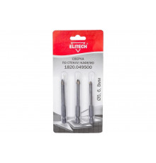 Набор сверл по стеклу/кафелю (3 шт; 5-8 мм) Elitech 1820.049500