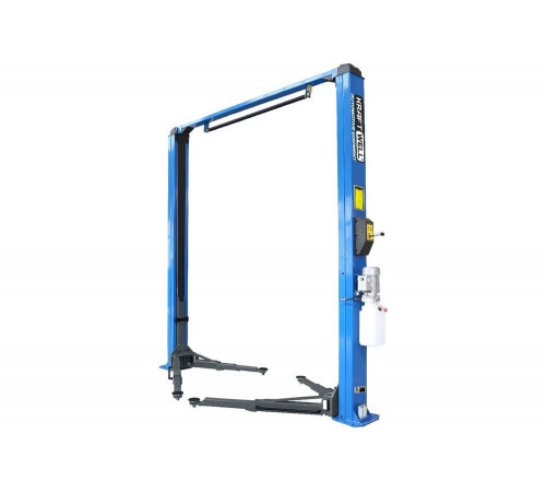 Двухстоечный электрогидравлический подъемник KraftWell г/п 4000 кг синий, напряжение 220 В KRW4MU/220_blue