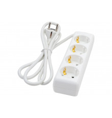 Удлинитель IEK У04, 4 места, 2Р+PЕ, 1,5метра, 3х1мм2, 16А/250В WYP10-16-04-01-Z-17