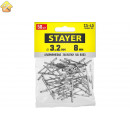 STAYER 3.2 х 8 мм, RAL 9003 белый, 50 шт., алюминиевые заклепки Color-FIX 3125-32-9003 Professional