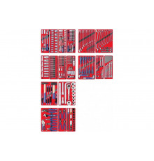 Набор инструментов для тележки МАСТАК ЭКСПЕРТ 17 ложементов, 323 предмета 5-00323