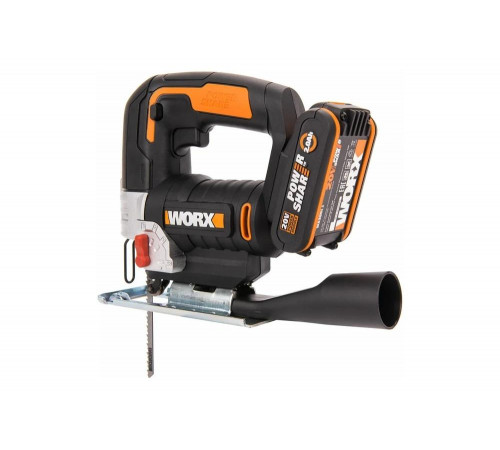 Аккумуляторный лобзик WORX 20 В, 1x2 Ач, кейс WX543
