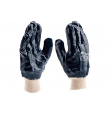 Трикотажные перчатки с обливом из бутадиен-нитрильного каучука СИБРТЕХ манжет, L 67831