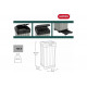 Мусорный бак Keter ROCKFORD WASTE BIN 125 L 17205944 236996