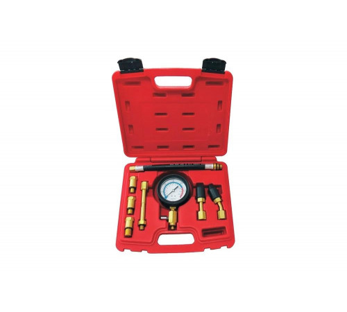 Компрессометр бензиновый, 0-21 атм, кейс, 8 предметов МАСТАК 120-10821C