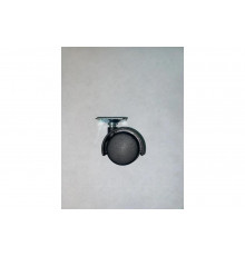 Мебельное колесо TOR TWP 40 черное, площадка, диаметр 40 мм 1027268