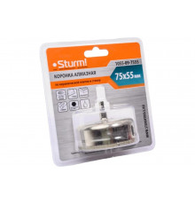 Коронка алмазная (75х55 мм; 6-гранный хв-к) Sturm 1055-09-7555