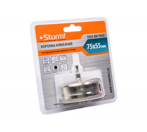 < h1  Коронка алмазная Sturm 1055-09-7555 < /h1 