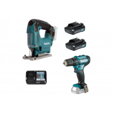 Набор Makita CXT CLX237: аккумуляторный лобзик JV101DZ + аккумуляторная дрель-шуруповерт DF333DZ