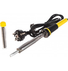 Паяльник с двухкомпонентной рукояткой и долговечным жалом, в комплекте припой и подставка, 100Вт, клин STAYER PROFI 55300-100