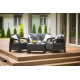 Комплект мебели Keter Corfu set графит 223204