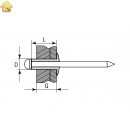 KRAFTOOL 4.0 х 12 мм, 1000 шт., нержавеющие заклепки Inox 311705-40-12