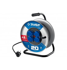 Силовой удлинитель ЗУБР на стальной катушке Кг 325 кг 3x2.5 20м 55079-20 55079-20_z01