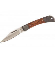 Складной нож STAYER с деревянными вставками средний 47620-1_z01