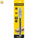 STAYER FLAT 16x152мм, сверло по дереву перовое 2950-16_z01 Master