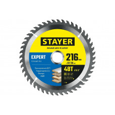 Диск пильный по дереву STAYER Expert 216x32/30 мм, 48Т 3682-216-32-48_z01