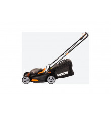 Аккумуляторная газонокосилка WORX 2х20В, 2 АКБ 4 А*ч, двойное ЗУ WG743E