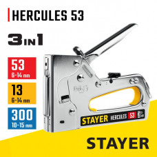 STAYER скобы тип 53, 13, 300, степлер стальной HERCULES-53 31519