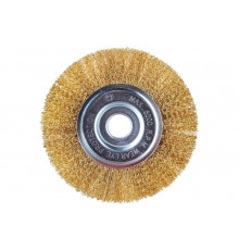 Щетка плоская (150х22.2 мм; латунированная волнистая 0.35 мм) для УШМ Elitech 1820.074800