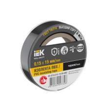 Изолента IEK Mixtape 7 0.15x15 мм, черная, 5 м EX-IZ10-C15-15-05-K02