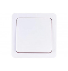 Одноклавишный кнопочный выключатель IEK ВСп20-1-0-ГПБ, проходной, открытой установки, IP54, цвет клавиш белый, ГЕРМЕС PLUS EVMP12-K01-10-54-EC