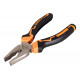 Плоскогубцы (пассатижи), 160мм., никелированные, двухкомпонентные рукоятки, Вихрь