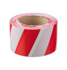 Сигнальная лента ЗУБР цвет красно-белый, 50мм х 200м, 12240-50-200
