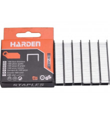 Скобы для степлера HARDEN оцинкованные, тип 53, 0.7х8х11.3 мм, 1000 шт 620838