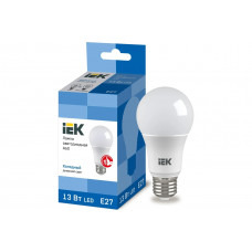 Лампа IEK LED, A60, 13вт, 230В, 6500К, E27 LLE-A60-13-230-65-E27