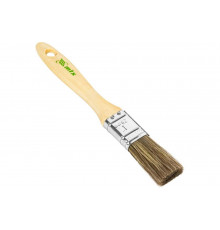 Кисть MTX плоская "Евро" 1", смешанная щетина, деревянная ручка 83077