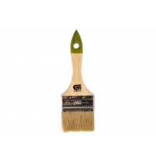 Плоская кисть, 63 мм натуральная щетина, деревянная ручка СИБРТЕХ 82264