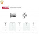 ЗУБР М6, 0.5-3.0 мм, 500 шт., заклепки резьбовые с насечками 31317-06 Профессионал