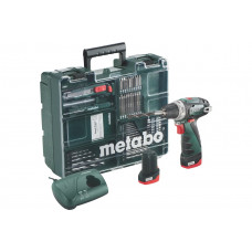 Аккумуляторная дрель Metabo PowerMaxx BS Basic Set с набором оснастки 600080880