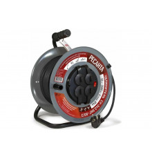 Силовой удлинитель Ресанта на металлической катушке, СУ-3x2,5КГ-50/3 (с выкл., 4 розетки, IP44) 61/118/10