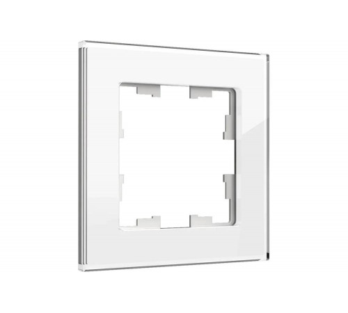 1-местная рамка IEK Brite ру-1-2-брб стекло, белый BR-M12-G-K01