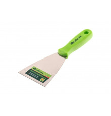 Шпательная лопатка из нержавеющей стали, 80 мм, пластмассовая ручка СИБРТЕХ 85547