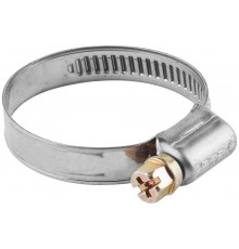 Хомуты Зубр ЭКСПЕРТ нерж. сталь накатная лента 9мм 16-25мм 5шт 3787-16-25