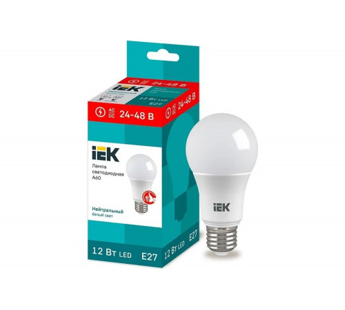 Светодиодная лампа IEK LLE-A60-12-24-48-40-E27 - инновационное освещение для вашего дома