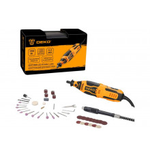Электрический цифровой гравер DEKO DKRT350E-LCD 350 Вт, набор 43 инструментов, кейс 063-1413