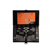 Набор метчиков и плашек AFFIX SK-5 M3-M12, кейс, 40 предметов AF35100140C