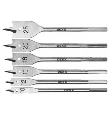 Набор перовых сверл по дереву (10-25 мм; шестигранный хвостовик) DEXX 2945-H6