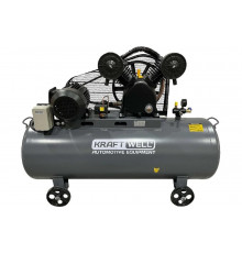 Компрессор поршневой KraftWell 10 бар, 300 л, 380В, сеть 380 В, произв-ть 670 л/мин., объем ресивера 300 л KRW-AC670-300L