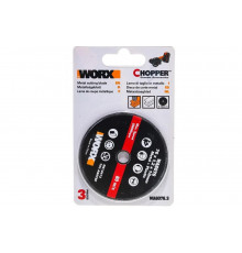 Отрезной диск по металлу (3 шт; 76x1.2x10 мм) WORX WA6076.3