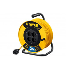 Силовой удлинитель на катушке STAYER M 315 ПВС 3x1.5 50м 3500Вт 55078-50_z01