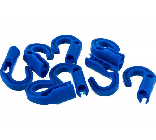 ЗУБР 8 переставных крюков, 10 м,  8 мм, набор: шнур резиновый крепежный 40511