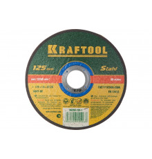 Отрезной абразивный круг KRAFTOOL по металлу для УШМ 125x1.0x22.23 мм 36252-125-1.0