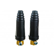 Вилка (2 шт; Dx50) для сварочного кабеля Elitech 0606.014900