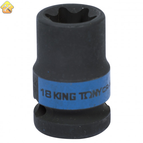 KING TONY 457518M Головка торцевая TORX ударная 1/2 дюйма E18