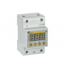 Однофазное реле напряжения IEK рн-д 54мм 32а IVR31-1-32