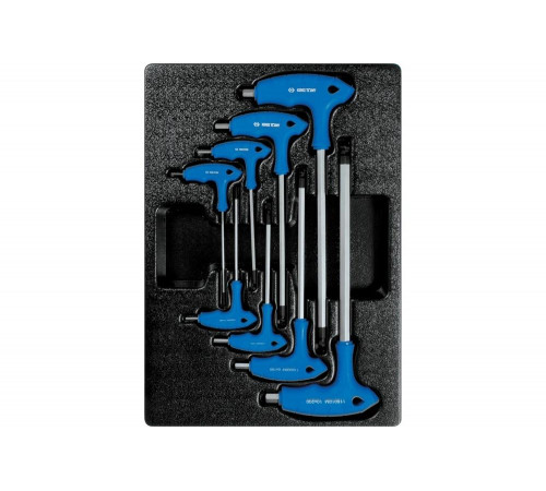 Ложемент для наборов L-образных ключей 9-22108MR, 9-22308PR, PVC, King Tony 84710920B - удобное хранение и организация инструментов